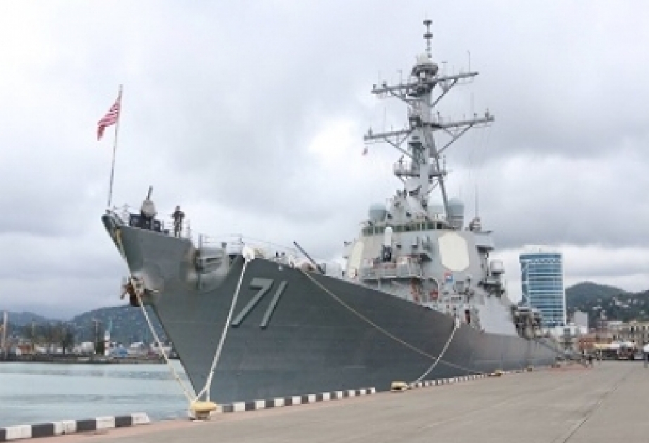 ABŞ-ın “USD Porter” hərbi gəmisi Batumi limanına daxil olub