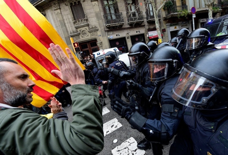 İğtişaşlar Kataloniyaya 7 milyon avrodan çox ziyan vurub