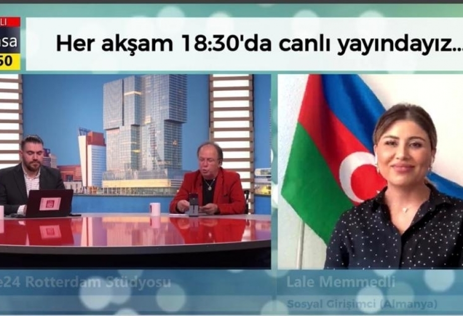 Azərbaycan diasporu fəalı “life24.nl” internet kanalının proqramında çıxış edib
