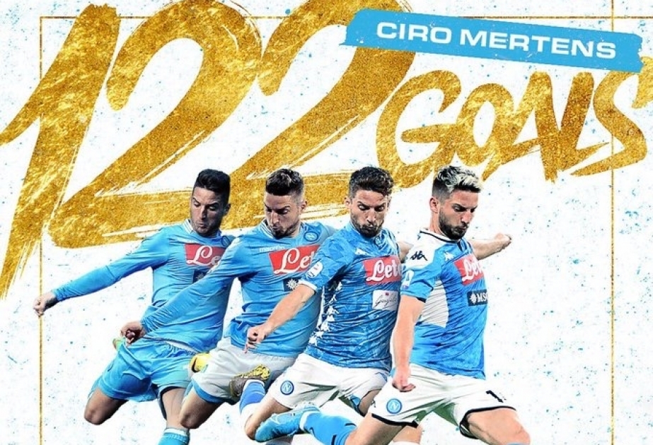 Dris Mertens “Napoli”nın tarixində ən çox qol vuran futbolçu olub