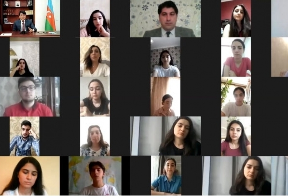 Se celebró videoconferencia con la participación de voluntarios de la diáspora azerbaiyana