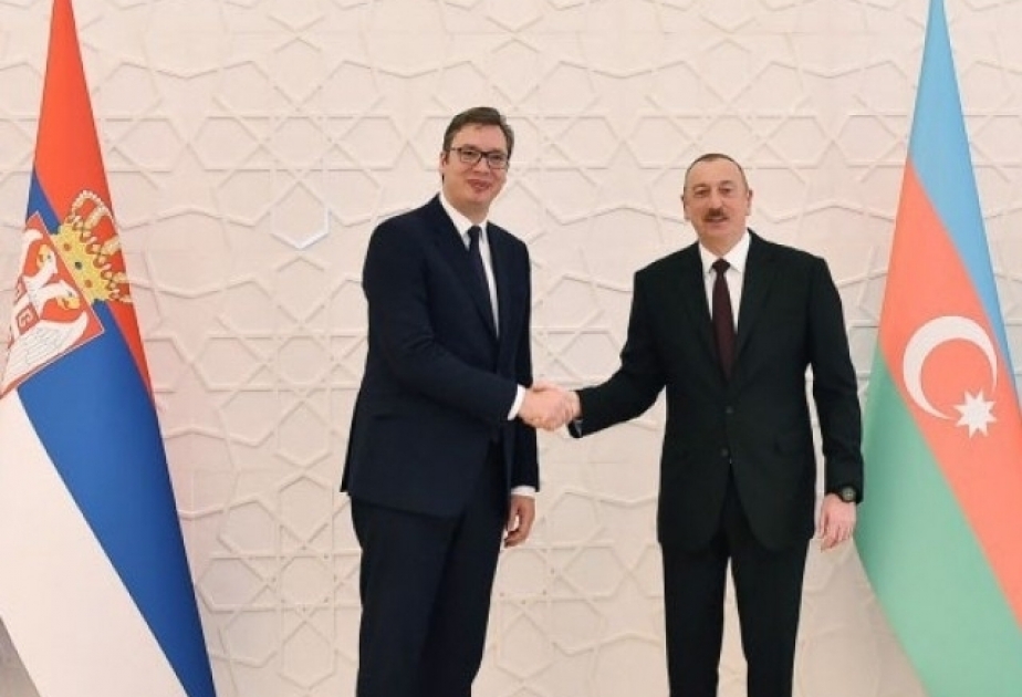Serbian President Aleksandar Vucic phoned President Ilham Aliyev