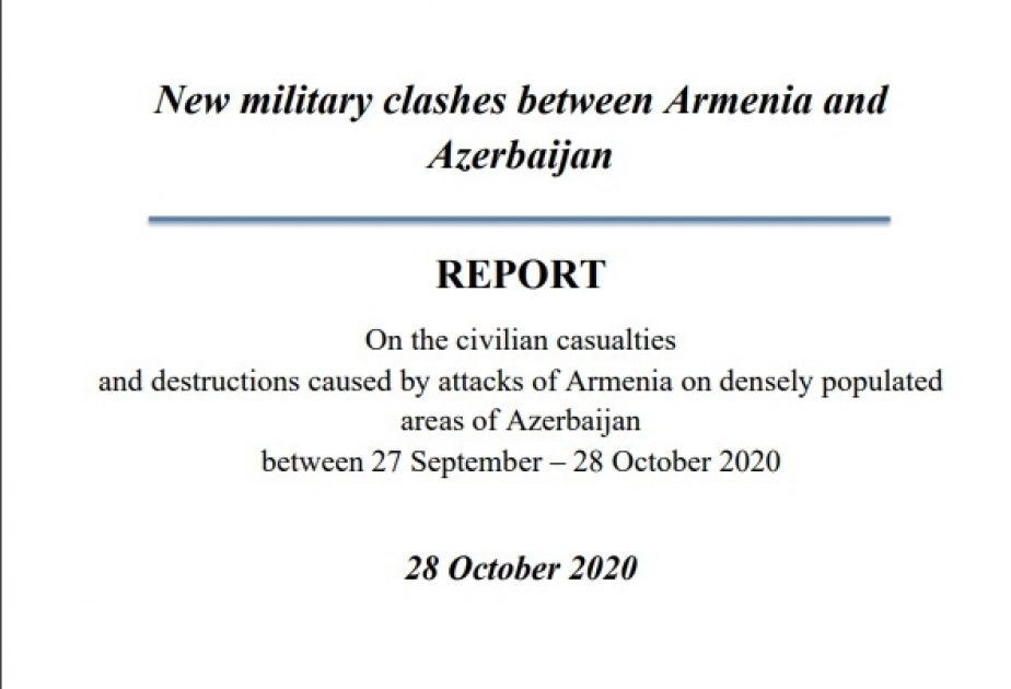 France-based COJEP International issues a report on civilian casualties caused by Armenian attacks on densely populated areas of Azerbaijan