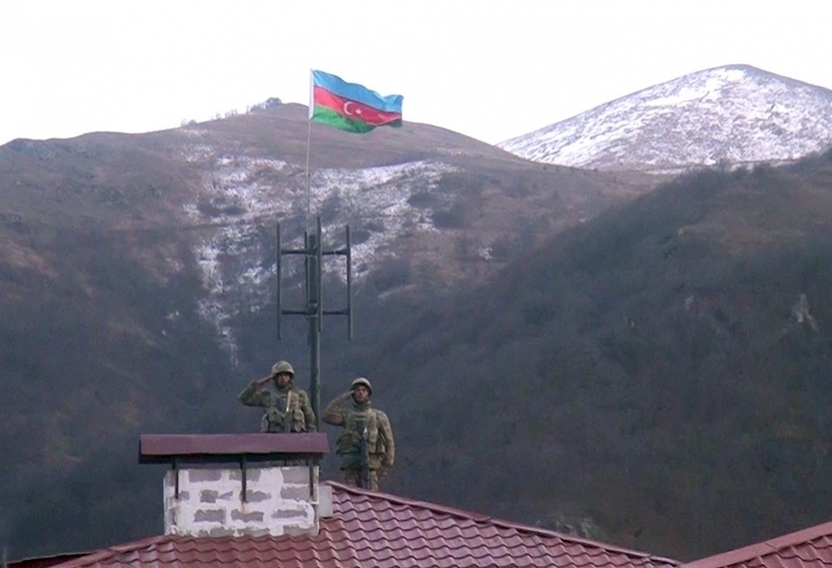 Azerbaijani flag raised in liberated from occupation Kalbajar city VIDEO