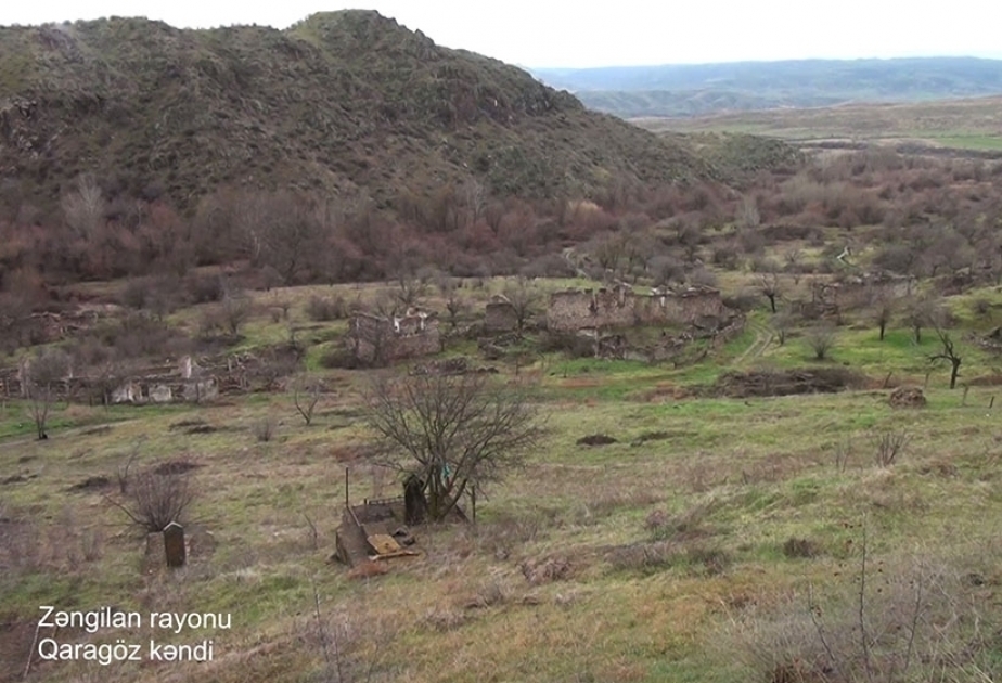 Le ministère de la Défense diffuse une vidéo du village de Garagöz de la région de Zenguilan VIDEO
