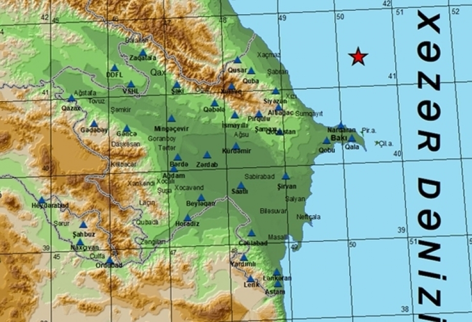 Magnitude 3.0 earthquake hits Azerbaijani sector of Caspian Sea