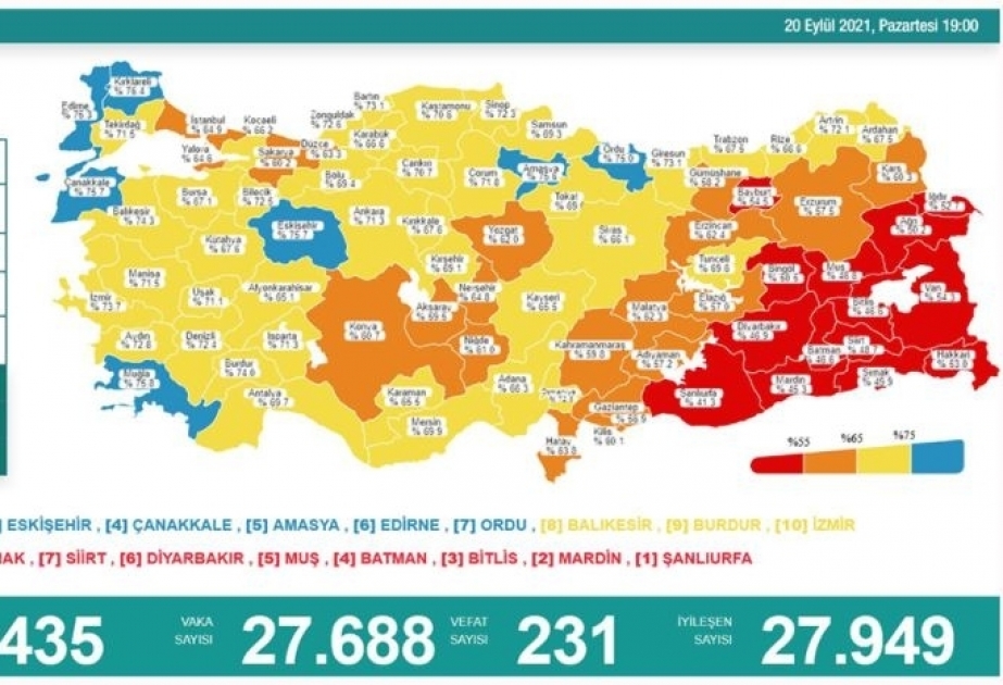 Vaccination en Turquie: le nombre de doses administrées dépasse les 105 millions