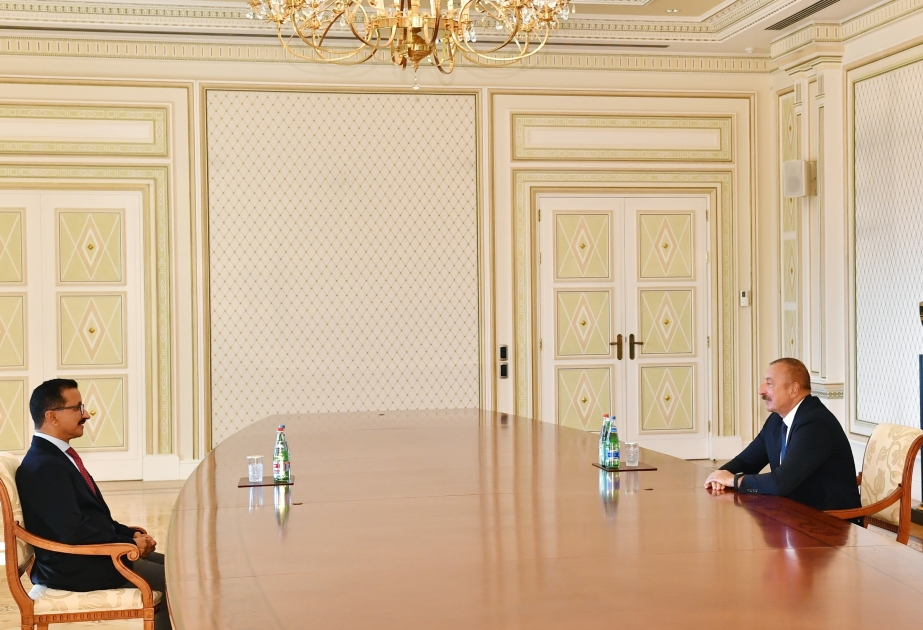 Präsident Ilham Aliyev empfängt CEO von “DP World” Sultan Ahmed Bin Sulayem VIDEO