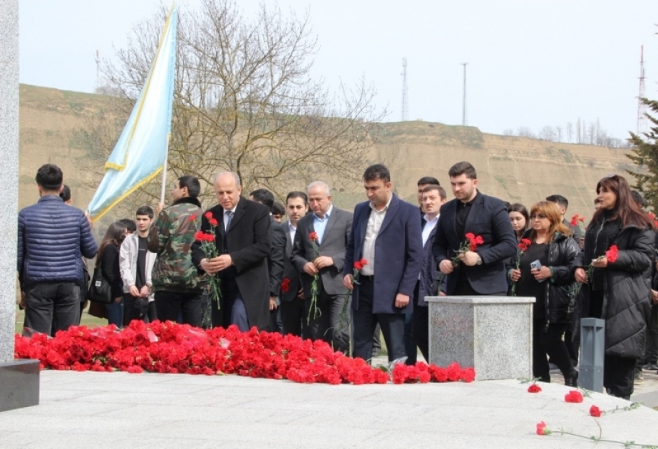 UNEC-in kollektivi Quba Soyqırımı Memorial Kompleksini ziyarət edib