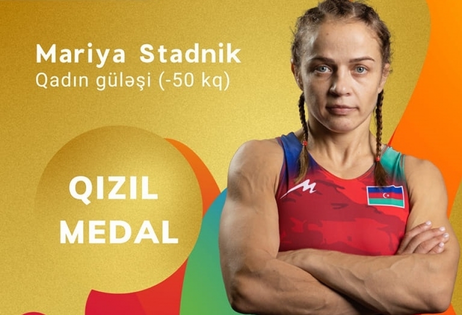 Azerbaijan`s female wrestler Stadnik becomes two-time champion of Islamic Solidarity Games