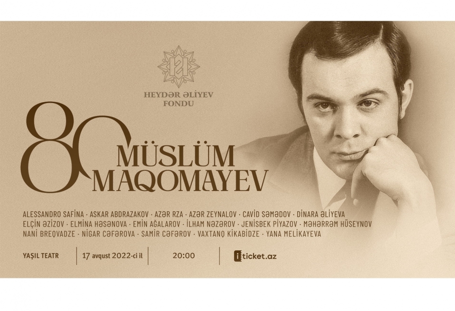 Memorial evening dedicated to 80th anniversary of Muslim Magomayev to be held