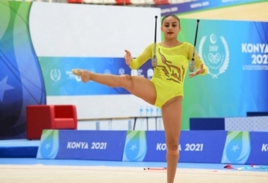 Azerbaijani Aghamirova clinches three medals in rhythmic gymnastics at Konya 2021