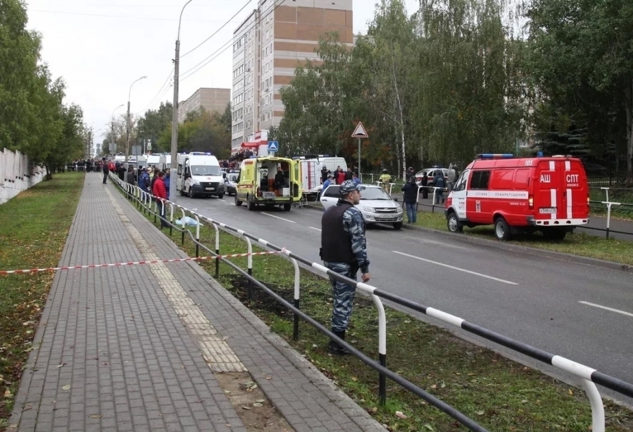 In der russischen Stadt Ischewsk in Schule Angriff gegeben: Tote und Verletze