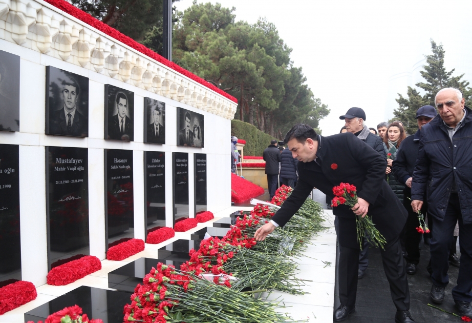 Kollektiv von AZERTAC gedenkt der Opfer der 20. Januartragödie 1990 in Baku