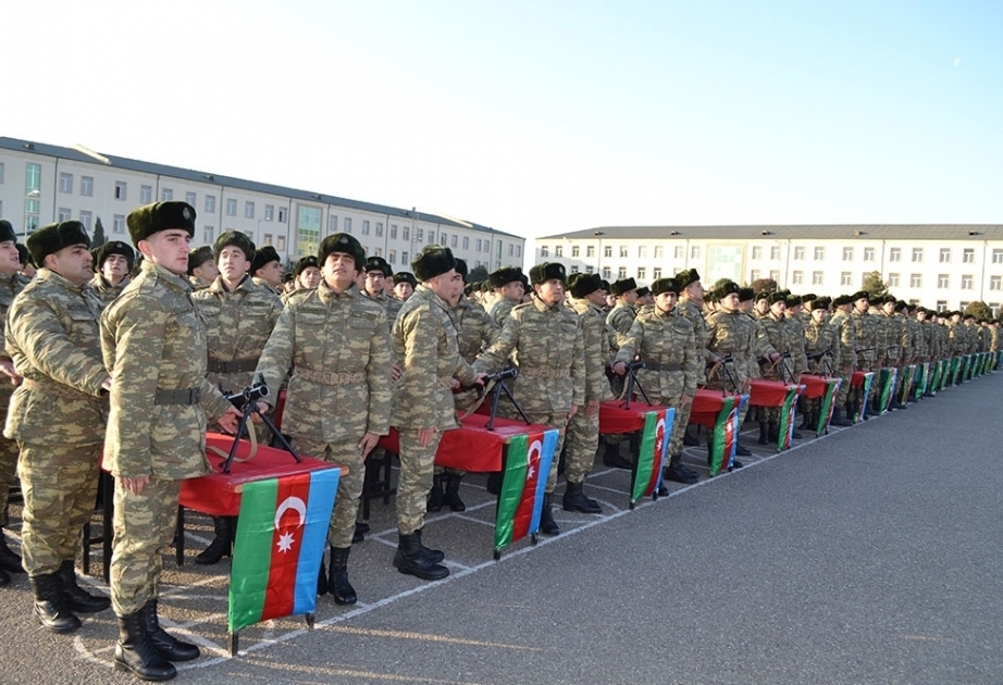 Azerbaijan Army holds military oath-taking ceremonies for young soldiers