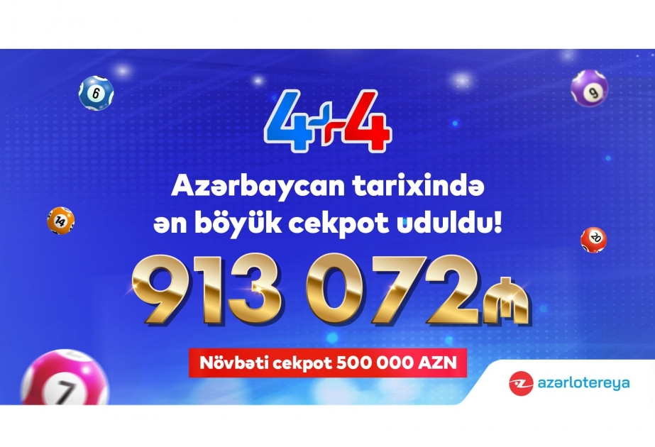 Historic jackpot of 913,000 manats won in Azerbaijan by a single ticket