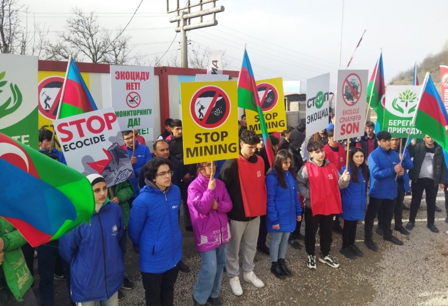 Aserbaidschanische Umweltschützer setzen sich seit 110 Tagen gegen illegale Ausbeutung von Mineralvorkommen in Karabach ein