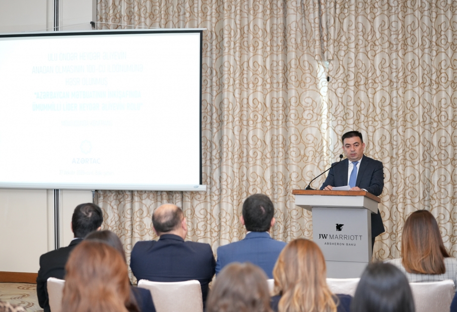 Vugar Aliyev: National Leader Heydar Aliyev’s care for the media is exemplified by AZERTAC