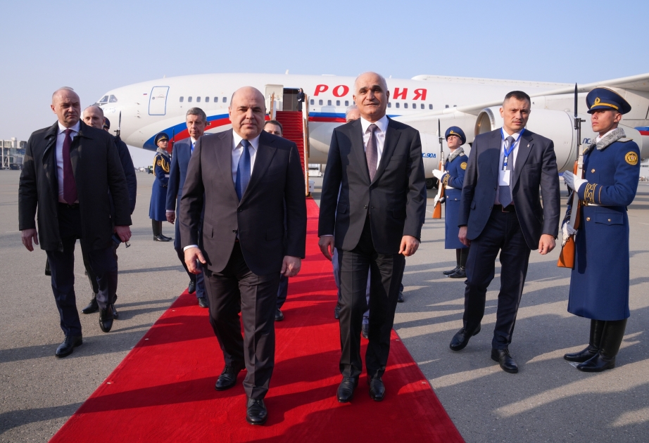 Russischer Regierungschef Michail Mischustin zu Besuch in Aserbaidschan