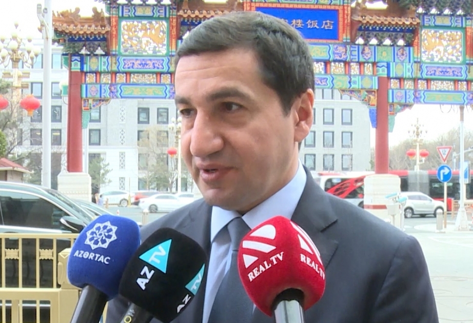 حكمت حاجييف: بين أذربيجان والصين علاقات الصداقة والشراكة التقليدية
