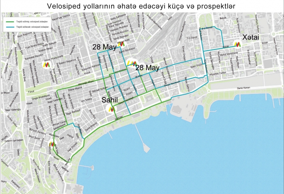 Bakıda velosiped zolaqları şəbəkəsinin 50 kilometrə çatdırılması planlaşdırılır