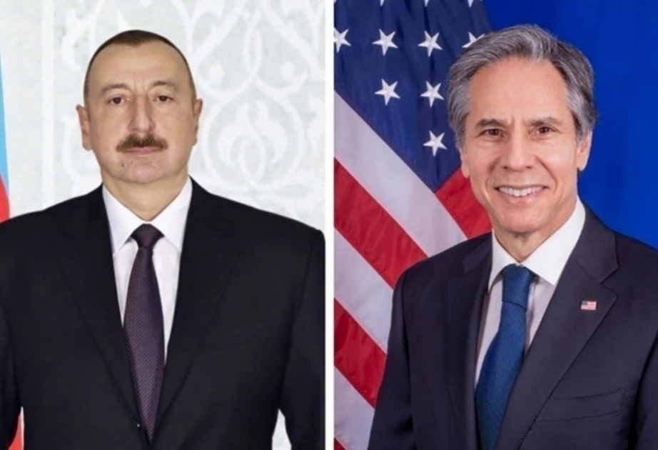 رئيس أذربيجان يتلقى اتصالا هاتفيا من وزير الخارجية الأمريكي