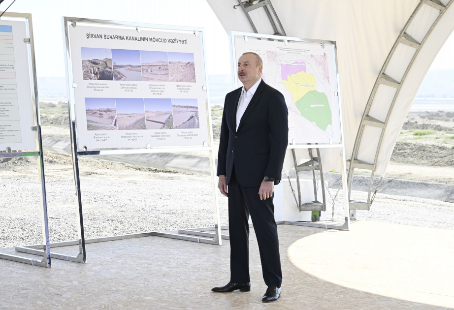 Президент Ильхам Алиев: Ведется работа над проектом опреснения воды Каспийского моря