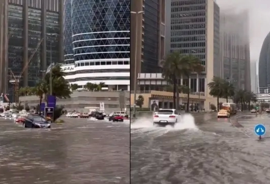 На ОАЭ обрушились сильные дожди, приостановлены полеты