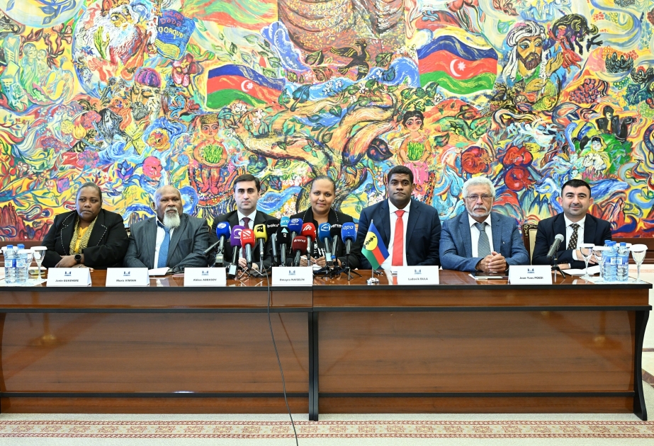 Se celebró una conferencia de prensa sobre los resultados de la visita de la delegación del Congreso de Nueva Caledonia a Azerbaiyán