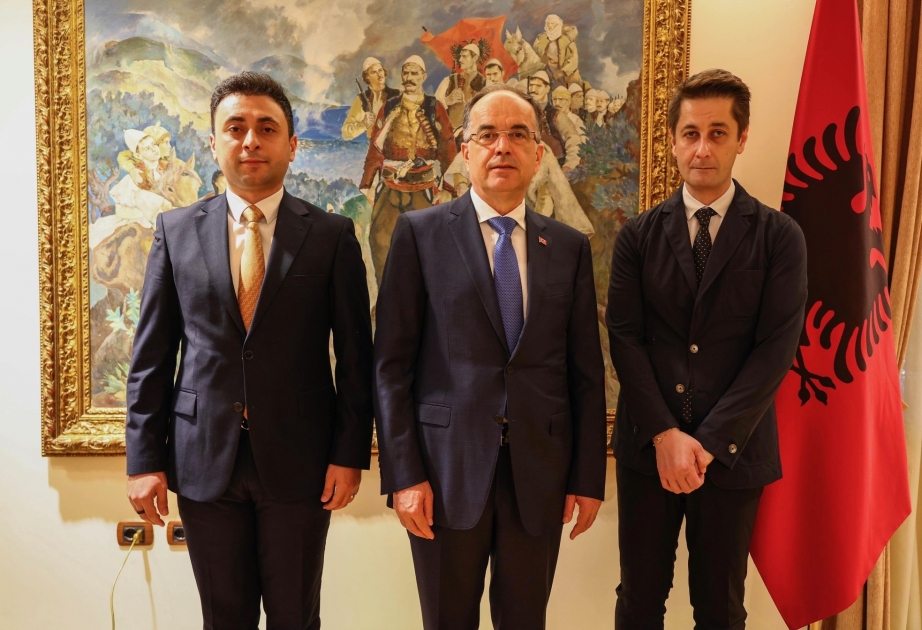 رئيس ألبانيا يستقبل الأمين العام لمركز نظامي الكنجوي الدولي