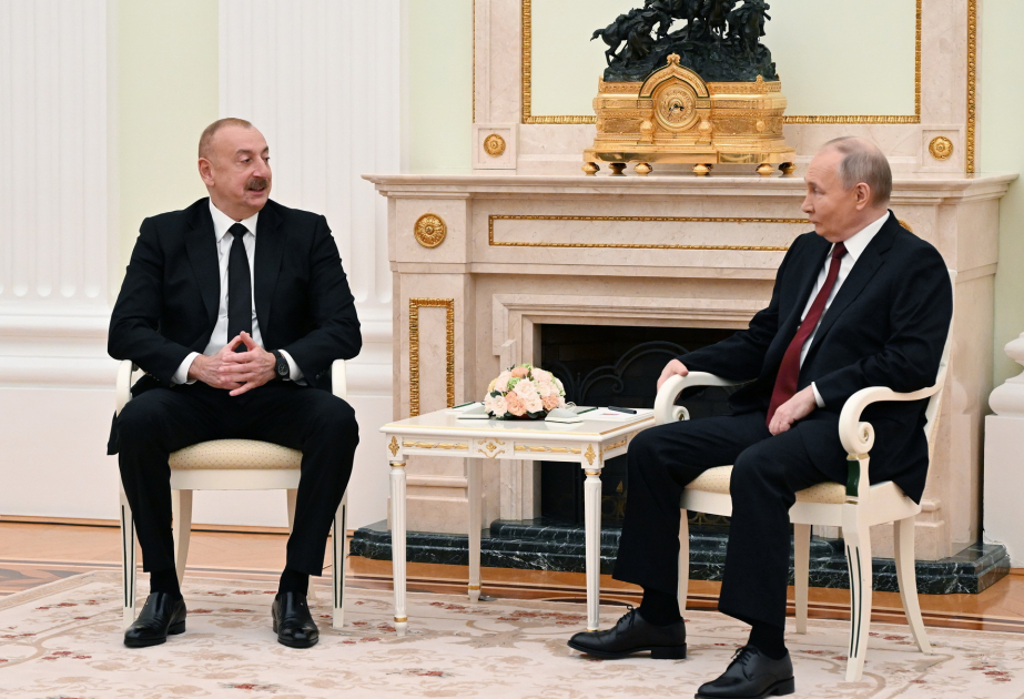Президент Азербайджана: В Азербайджане очень ценят отношение к памяти Гейдара Алиева и в российском руководстве, и среди общественности ВИДЕО