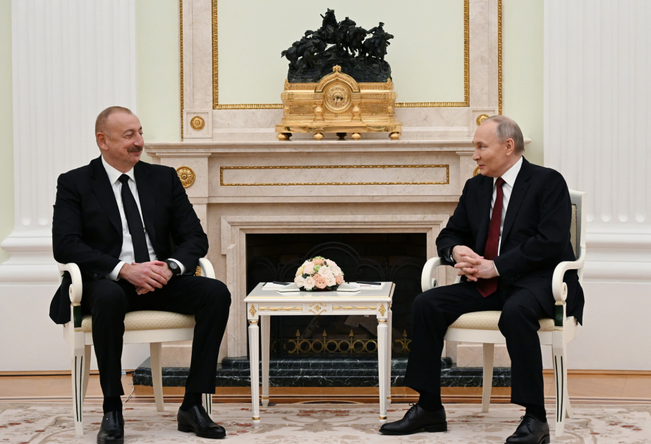 Prezident İlham Əliyev: Rusiya ilə əlaqələrimizin inkişafından çox razıyıq VİDEO