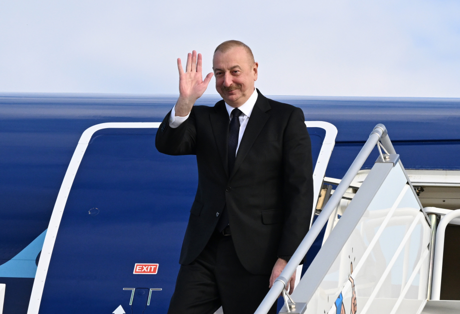 الرئيس إلهام علييف يختتم زيارة عمل الى ألمانيا