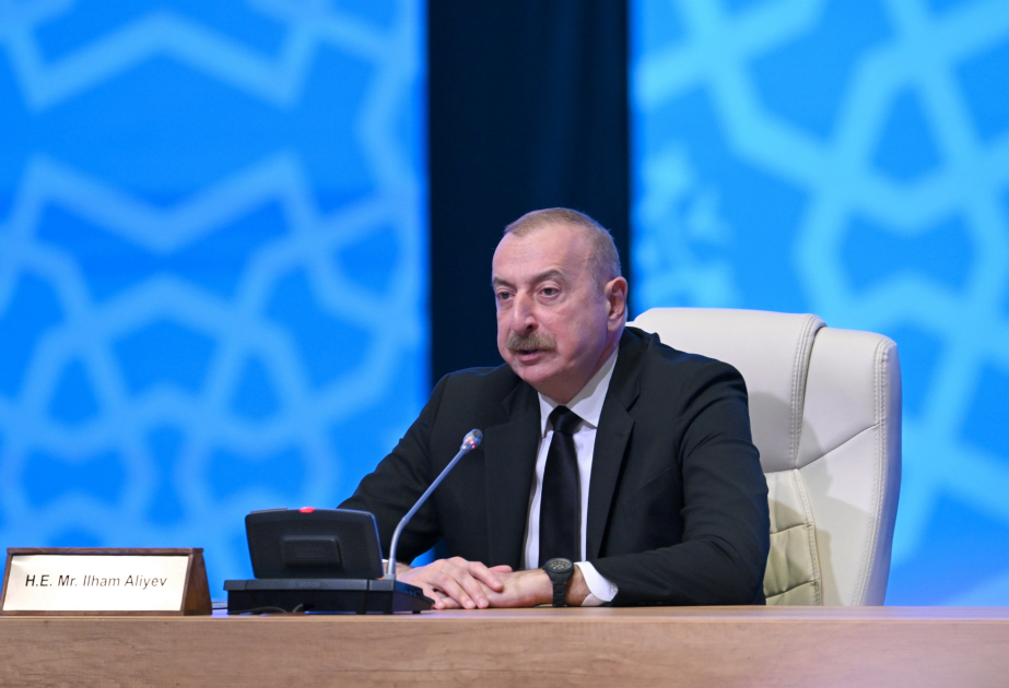 Präsident Ilham Aliyev: Das können wir nicht zulassen, dass einige europäische Länder im 21. Jahrhundert andere Völker wie Kolonien zu behandeln