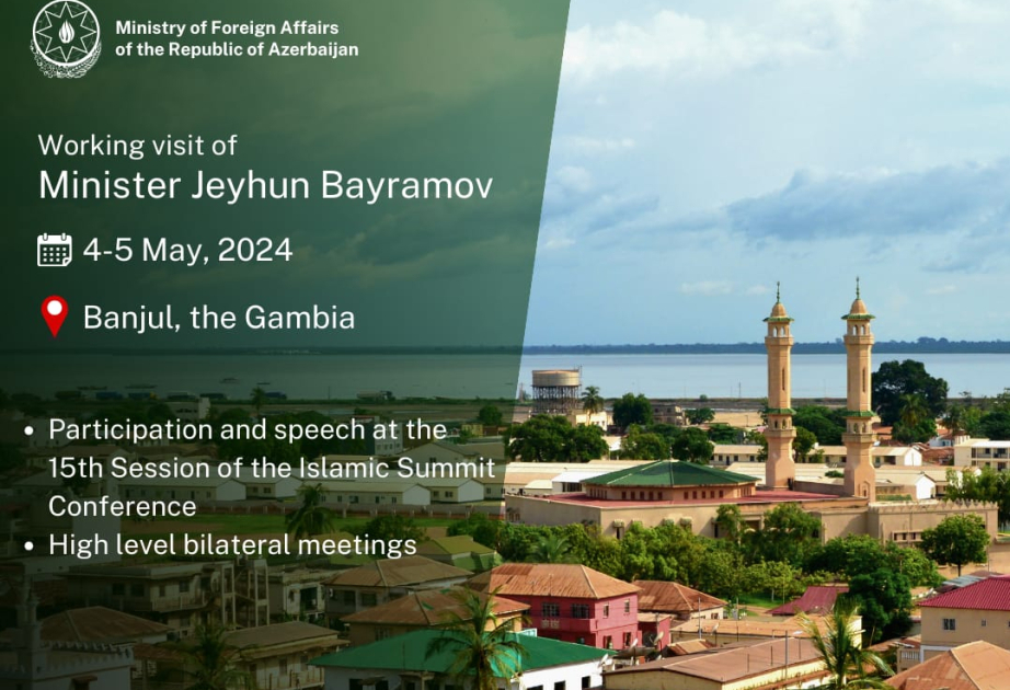 Aserbaidschanischer Außenminister zu Arbeitsbesuch nach Gambia gereist