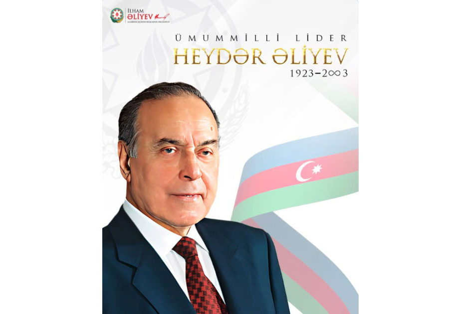 El Presidente de Azerbaiyán compartió una publicación con motivo del 101 aniversario del nacimiento del Gran Líder Heydar Aliyev