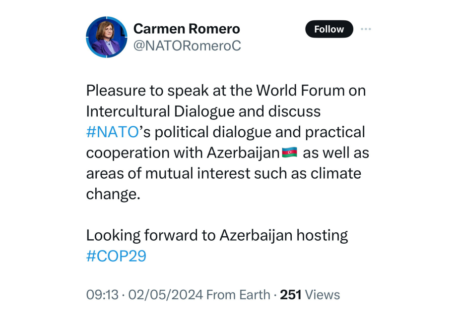 La OTAN espera con entusiasmo la COP29 en Azerbaiyán