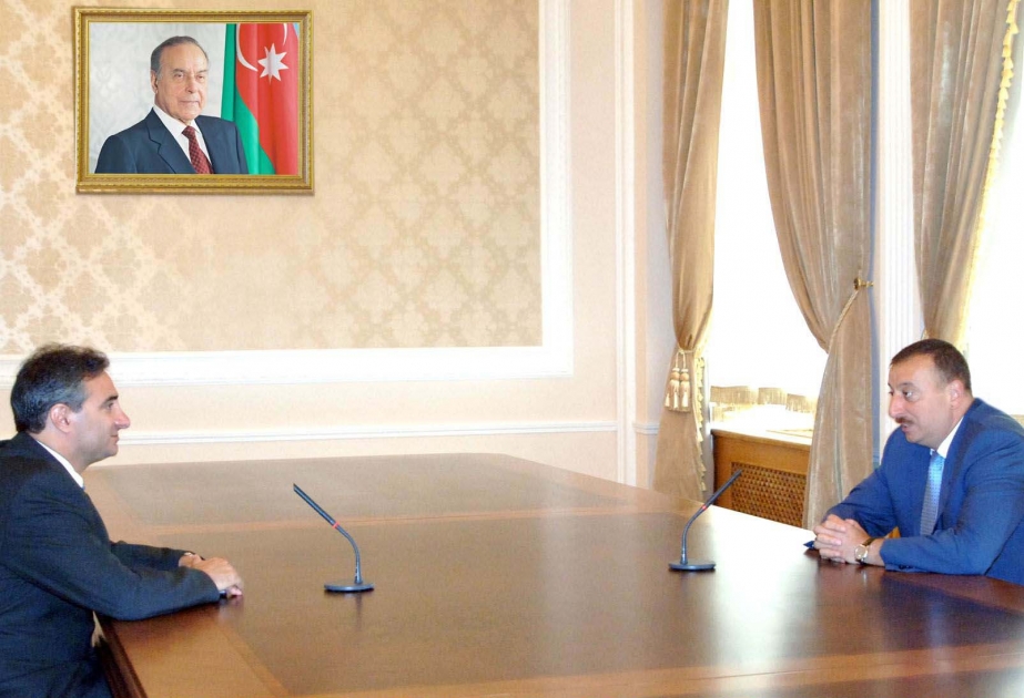 AZƏRBAYCAN PREZİDENTİ İLHAM ƏLİYEV İSRAİLİN AZƏRBAYCANDAKI SƏFİRİ EYTAN NAYENİ QƏBUL ETMİŞDİR