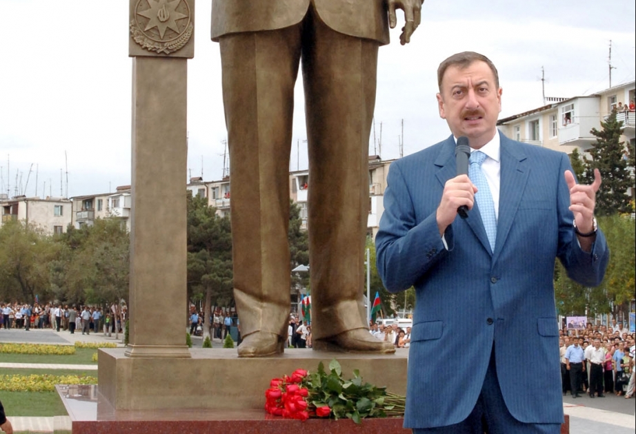 SUMQAYITDA ÜMUMMİLLİ LİDER HEYDƏR ƏLİYEVİN ABİDƏ KOMPLEKSİNİN AÇILIŞI MƏRASİMİNDƏ AZƏRBAYCAN PREZİDENTİ İLHAM ƏLİYEVİN NİTQİ