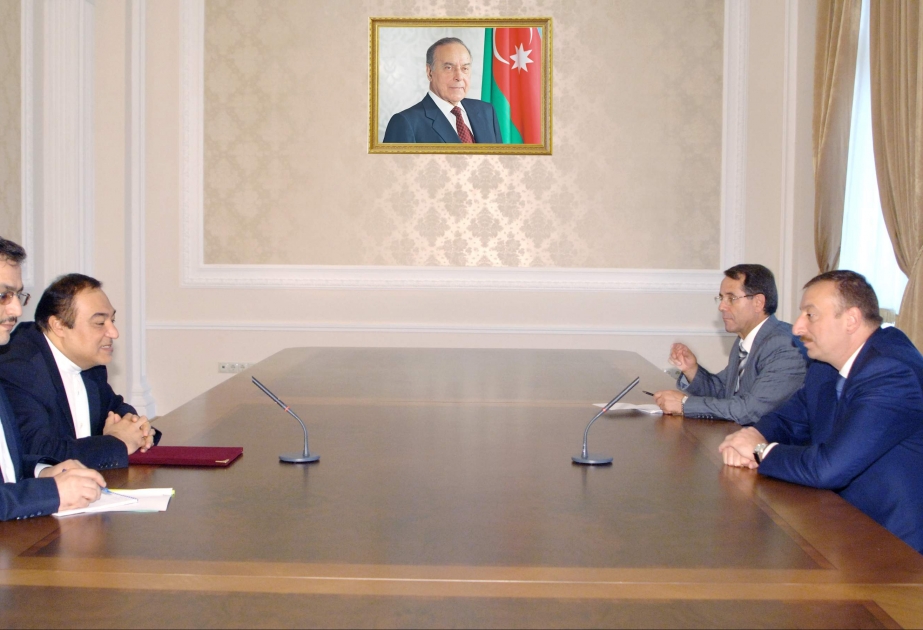 AZƏRBAYCAN PREZİDENTİ İLHAM ƏLİYEV İRAN PREZİDENTİNİN XƏZƏR MƏSƏLƏLƏRİ ÜZRƏ XÜSUSİ NÜMAYƏNDƏSİ MEHDİ SƏFƏRİNİ QƏBUL ETMİŞDİR