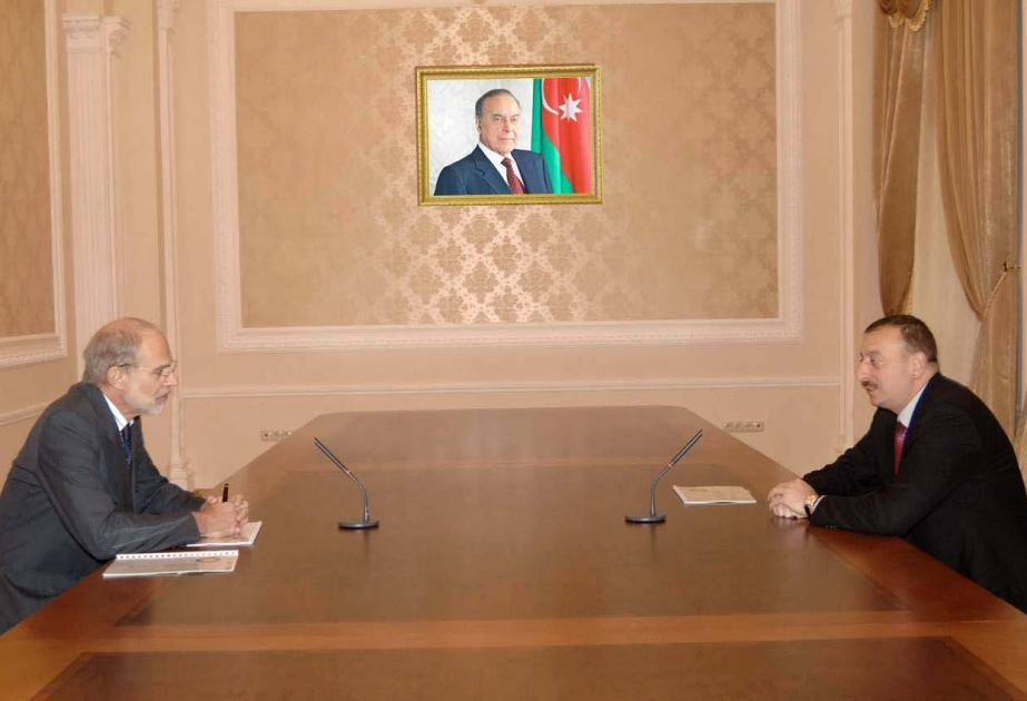 AZƏRBAYCAN PREZİDENTİ İLHAM ƏLİYEV BP-NİN AZƏRBAYCANDAKI BAŞ TƏMSİLÇİ PREZİDENTİNİ QƏBUL ETMİŞDİR
