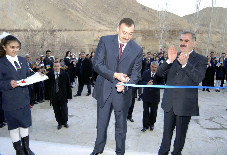 ŞAHBUZ RAYONUNUN AYRINC KƏNDİNDƏ ORTA MƏKTƏB BİNASININ AÇILIŞI