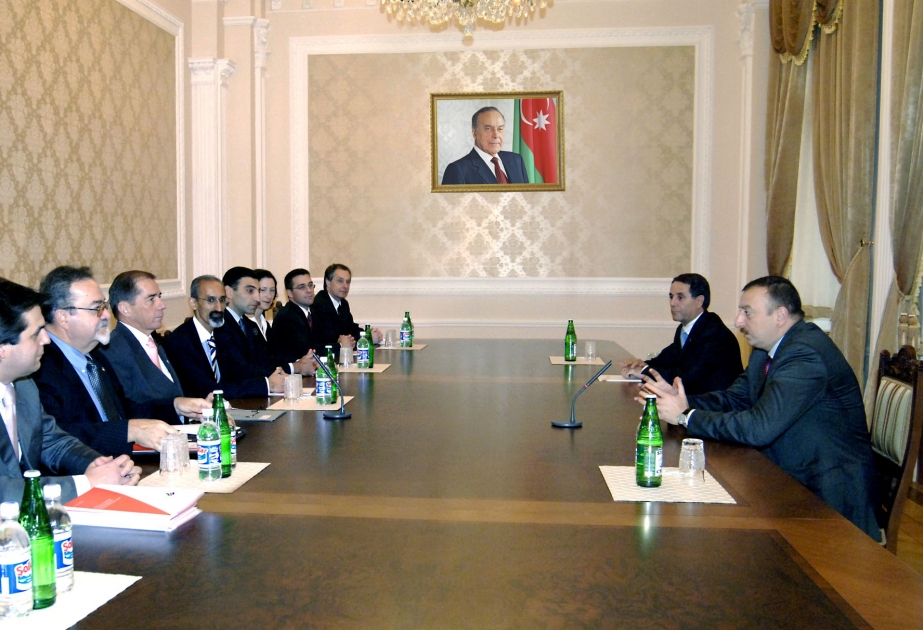 AZƏRBAYCAN PREZİDENTİ İLHAM ƏLİYEV AMERİKA TİCARƏT PALATASININ NÜMAYƏNDƏ HEYƏTİNİ QƏBUL ETMİŞDİR