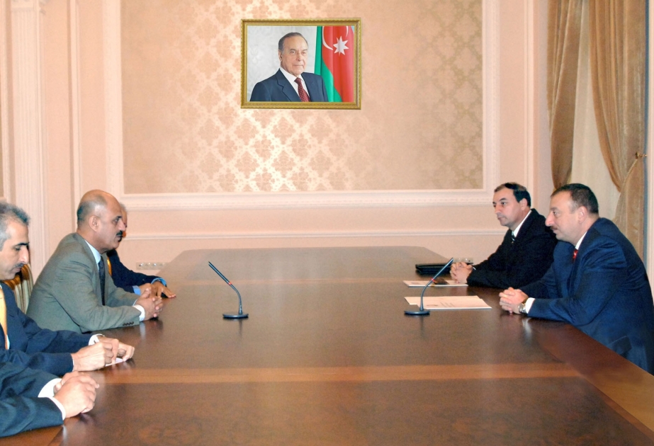 AZƏRBAYCAN PREZİDENTİ İLHAM ƏLİYEV KÜVEYT DÖVLƏTİNİN MALİYYƏ NAZİRİ BƏDR MƏŞARİ ƏL-HUMEYDİNİ QƏBUL ETMİŞDİR