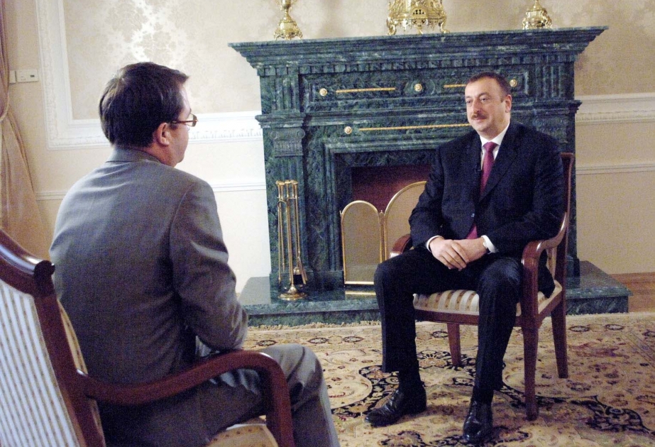 AZƏRBAYCAN PREZİDENTİ İLHAM ƏLİYEV RUSİYANIN NTV TELEKANALINA MÜSAHİBƏ VERMİŞDİR