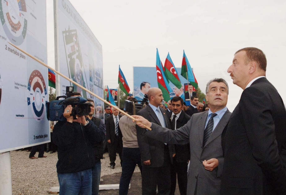 MÜALİCƏ-DİAQNOSTİKA MƏRKƏZİNİN TƏMƏLİNİN QOYULMASI MƏRASİMİ