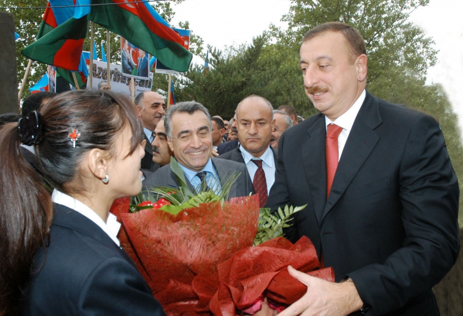 AZƏRBAYCAN PREZİDENTİ İLHAM ƏLİYEVİN QAZAX RAYONUNA SƏFƏRİ