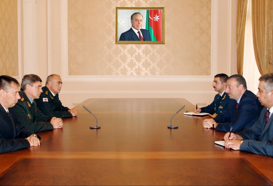 AZƏRBAYCAN PREZİDENTİ İLHAM ƏLİYEV GUAM-IN ÜZVÜ OLAN ÖLKƏLƏRİN SƏRHƏD XİDMƏTİ RƏHBƏRLƏRİNİN III İCLASININ İŞTİRAKÇILARINI QƏBUL ETMİŞDİR