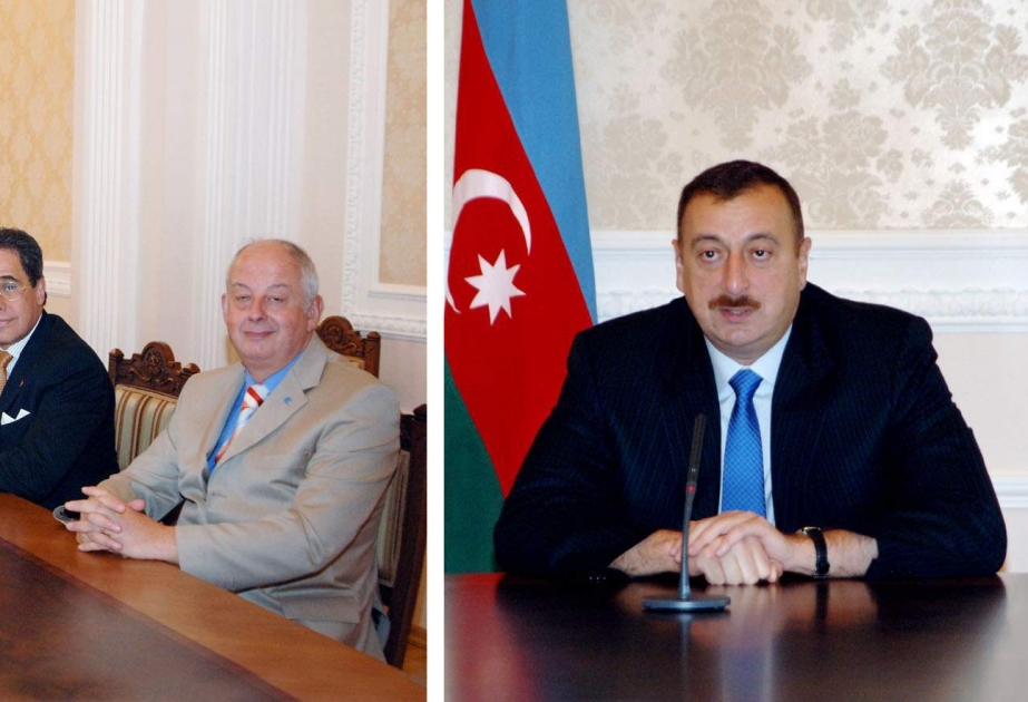 AZƏRBAYCAN PREZİDENTİ İLHAM ƏLİYEV “QLOBALLAŞMA VƏ ƏMƏK MİQRANTLARININ SOSİAL MÜDAFİƏSİ” MÖVZUSUNDA AVROPA İCLASININ İŞTİRAKÇILARINI QƏBUL ETMİŞDİR