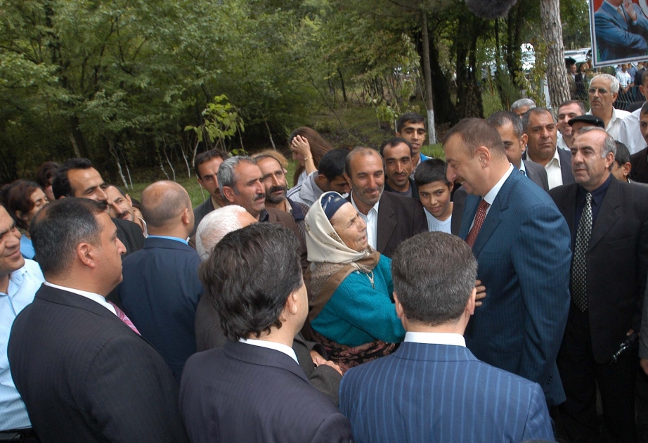 AZƏRBAYCAN PREZİDENTİ HİRKAN MİLLİ PARKININ AÇILIŞINDA İŞTİRAK ETMİŞDİR